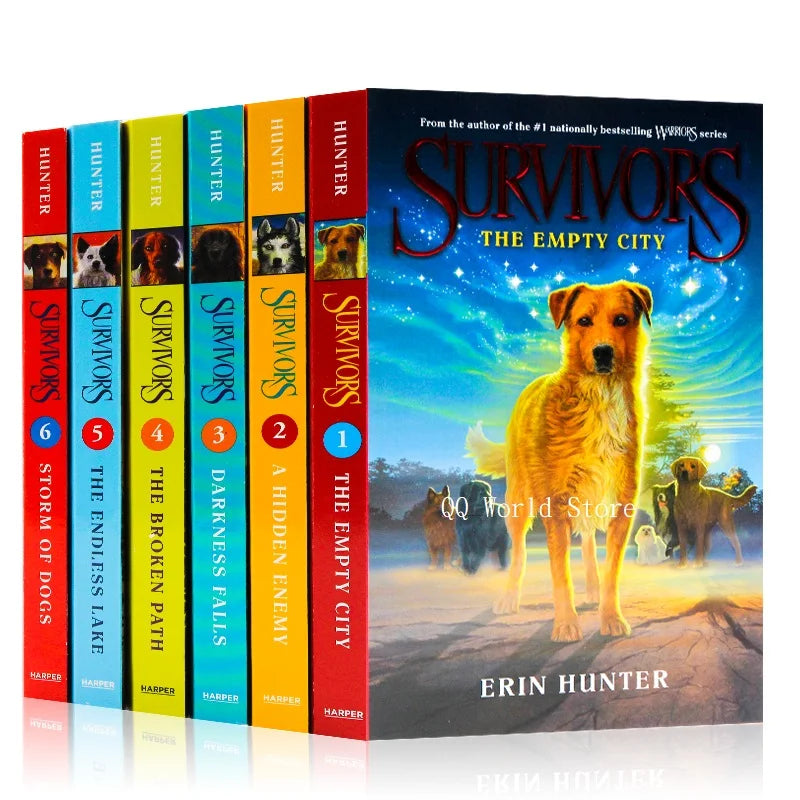 6 Books Set Survivors 1-6 The Empty City Darkness Falls Erin Hunter Adult Young Teen Fantasy Science Fiction Novel English Book