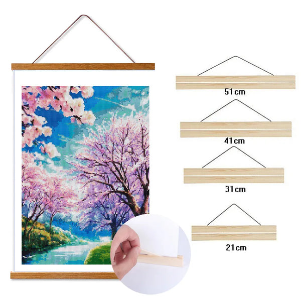 Diamond Painting Frame Wooden Poster Hanger Frame Photo Frame Canvas Painting Frame Wall Art Craft Hanging Frame Home Decor Gift