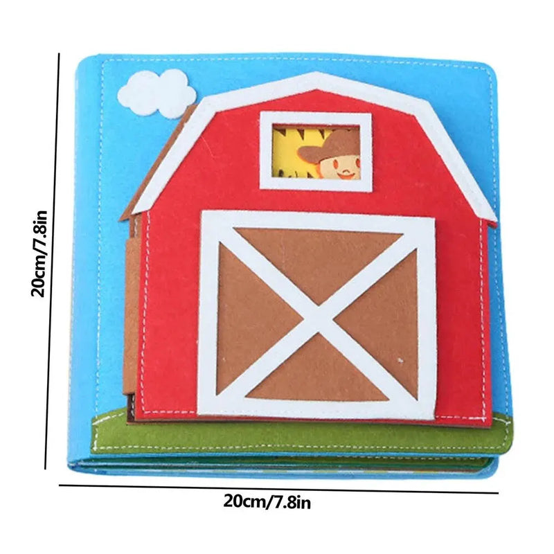 Children's Puzzle Felt Book 3D Baby Story Cloth Book 3D Activities Cloth Story Book Preschool Learning Education Toys For Baby