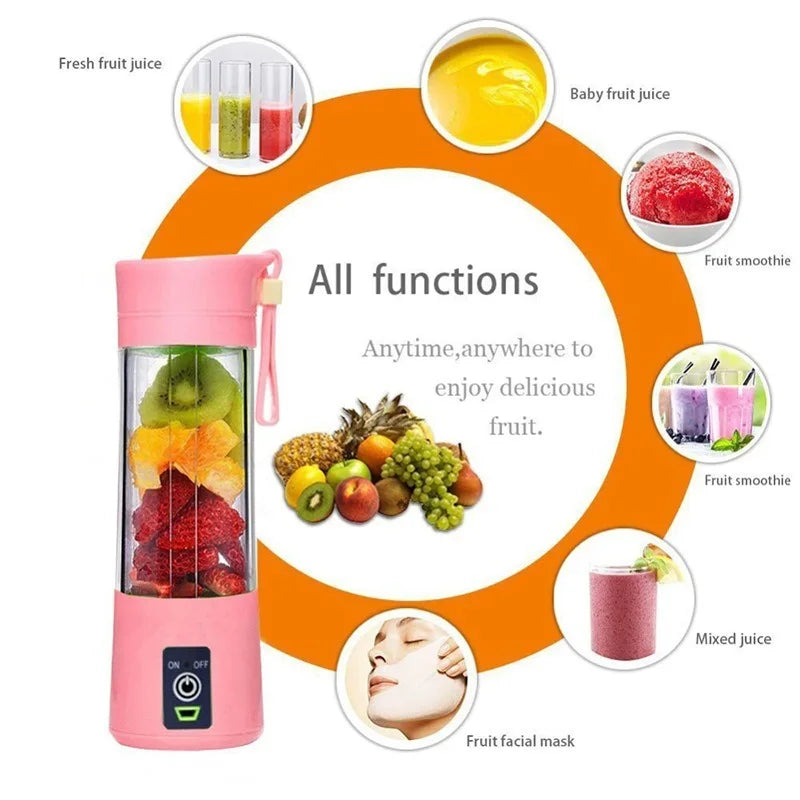 Small Portable Electric Juicer Cup Automatic Juice Cup USB Rechargeable Handheld Smoothie Food Processor blenders for kitchen